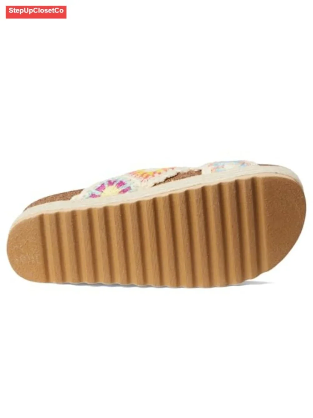Espadrille Wedge Sandals - Cushioned Platform with Ankle Strap